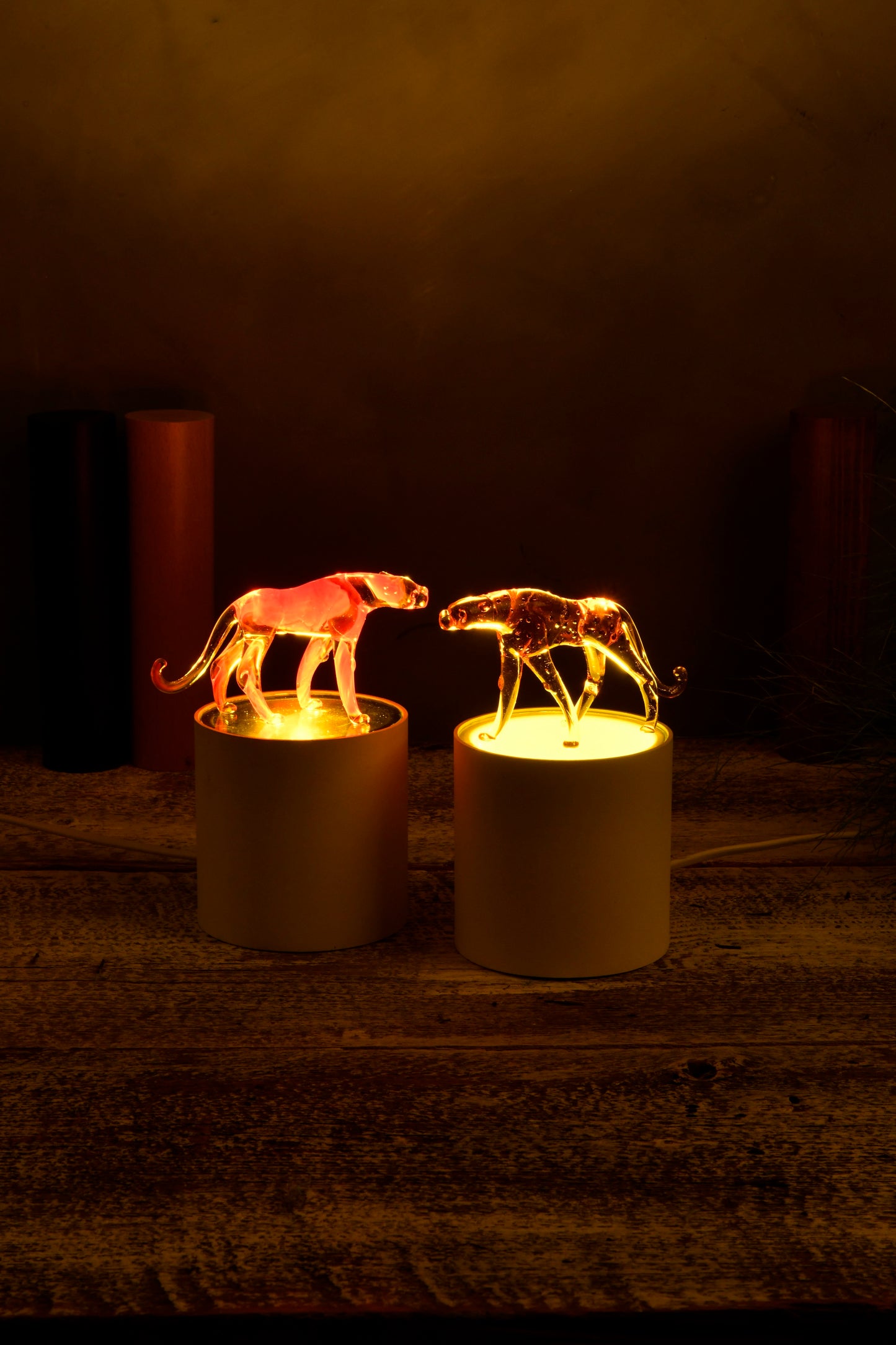 Night Lamp -CHEETAH-Murano Glass