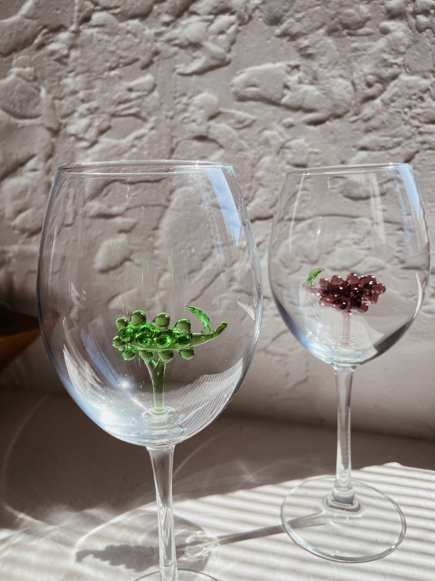 Grape Stemmed Glasses - Set of 2