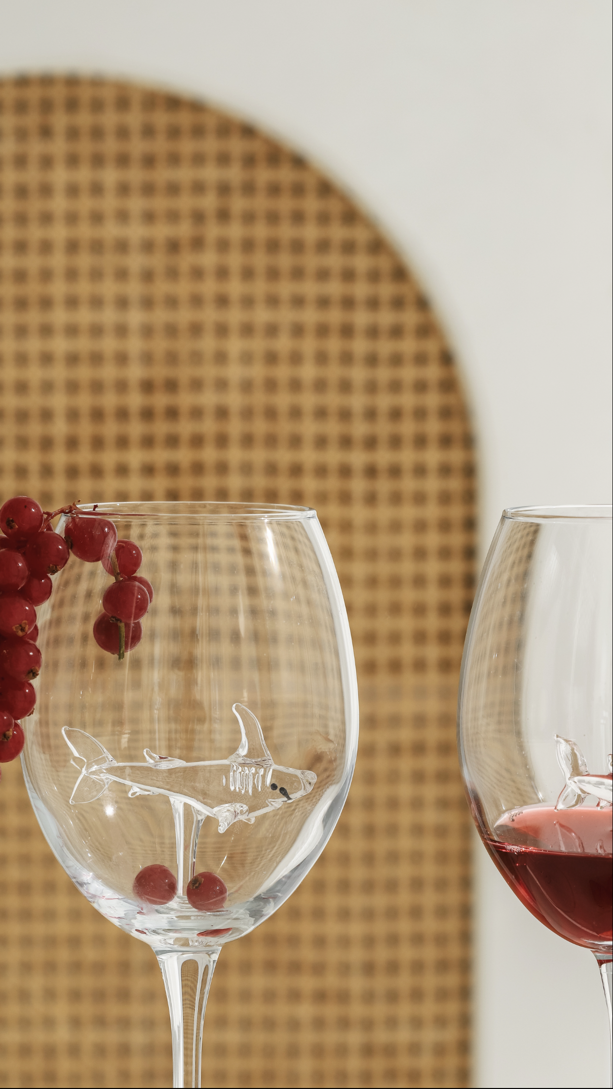 Shark Stem Glasses - Set of 2