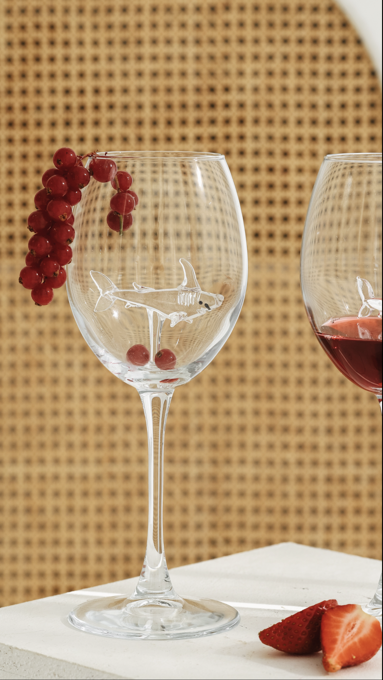 Shark Stem Glasses - Set of 2