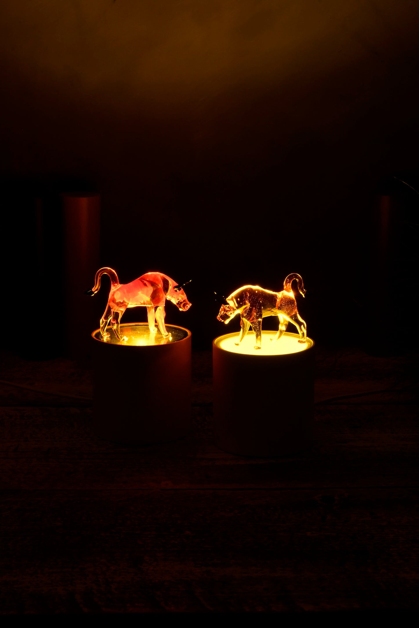 Lampe de Nuit -BULL-Verre de Murano