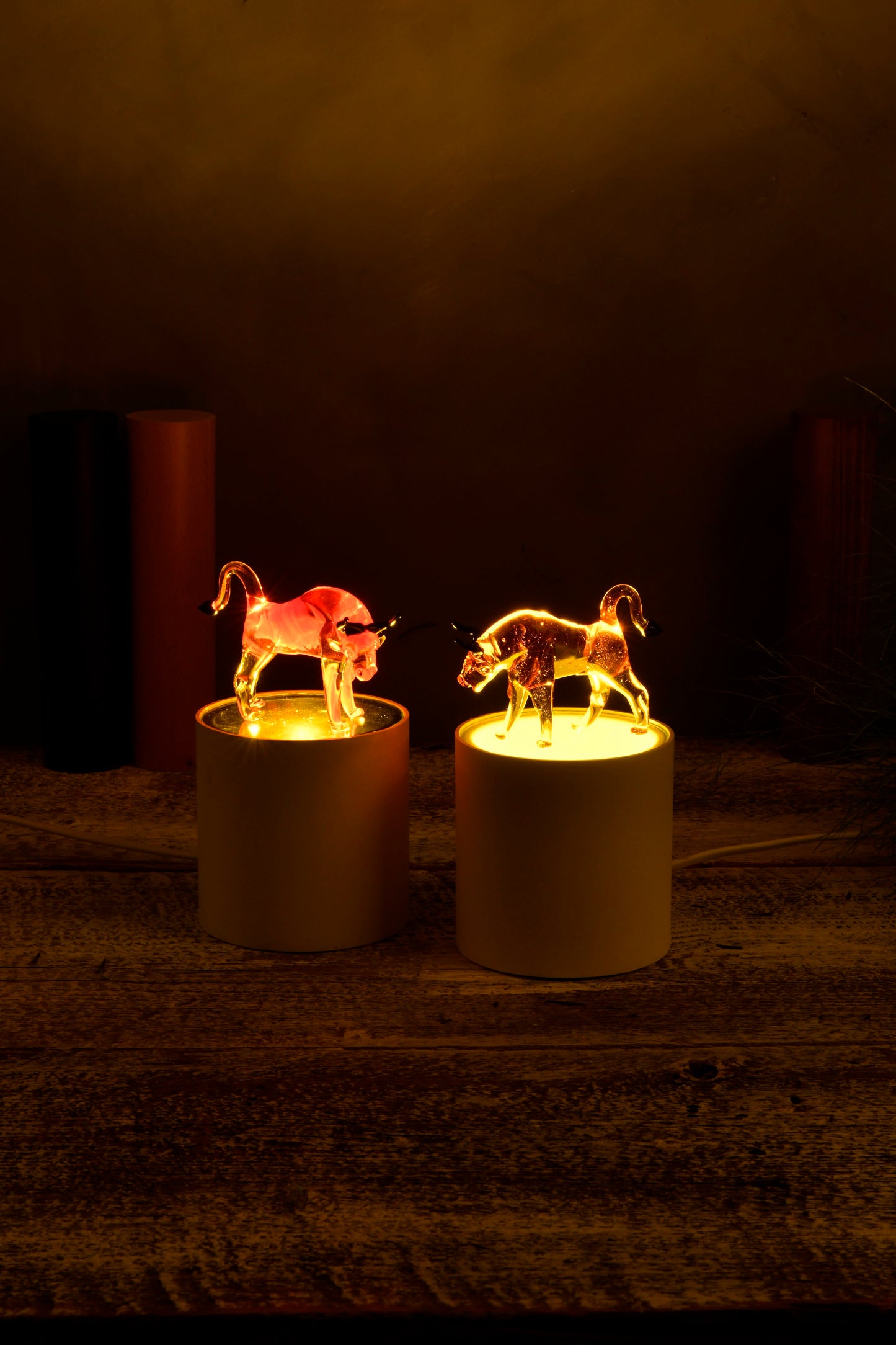 Lampe de Nuit -BULL-Verre de Murano