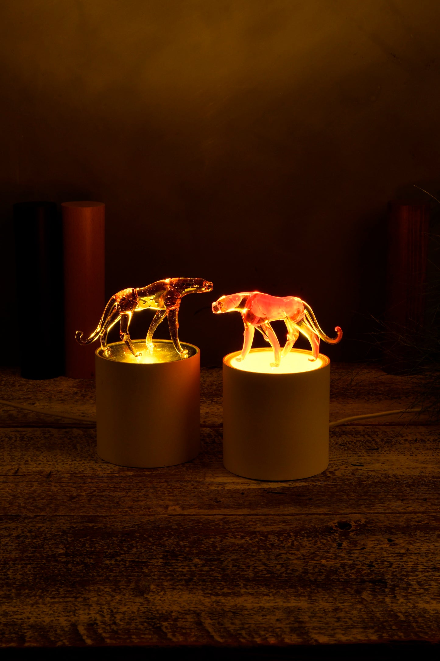 Night Lamp -CHEETAH-Murano Glass