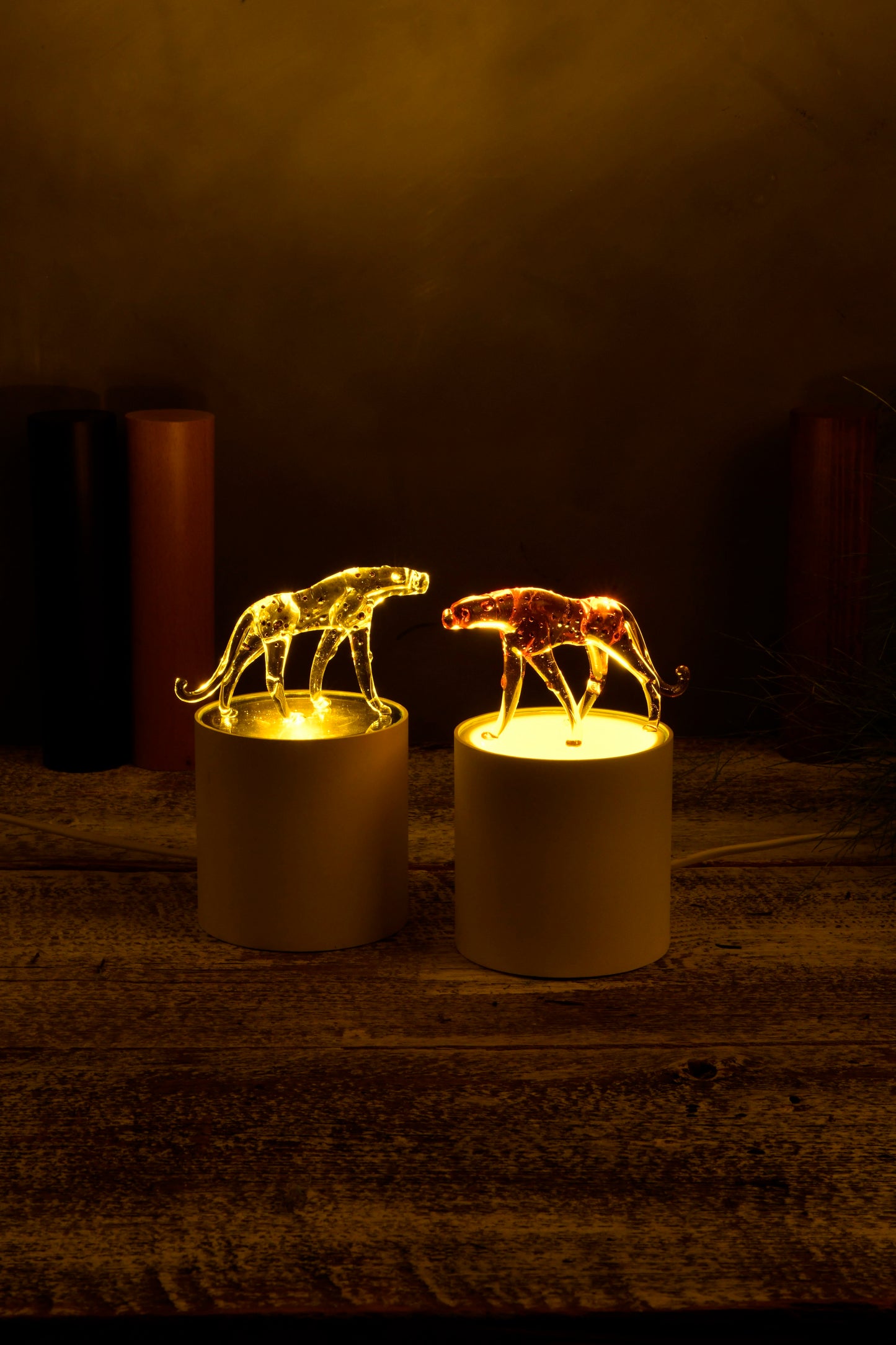 Night Lamp -CHEETAH-Murano Glass