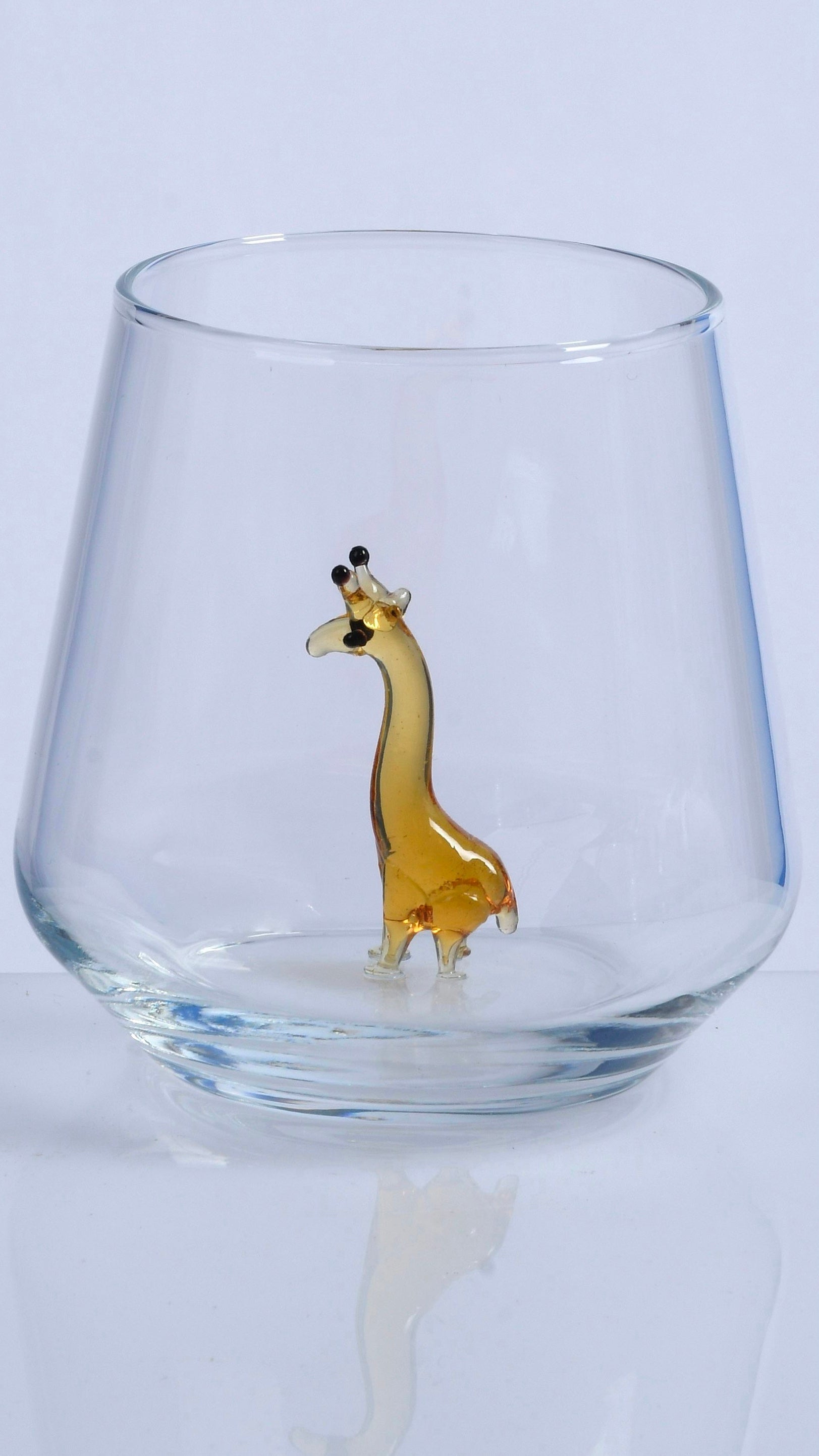 Verre à vin girafe personnalisé, verre à gin girafe gravé, verre à